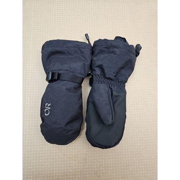 KID'S Outdoor Research Adrenaline Insulated Black Mitts Gloves LARGE - Picture 1 of 7